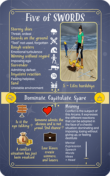 Jasper Tarot Next gen Explanation Five of Swords