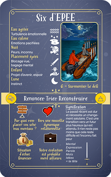 Jasper Tarot Next gen Explication six de EPEE