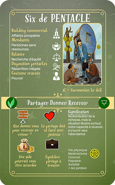 Jasper Tarot Next gen Explication Six de Pentacle