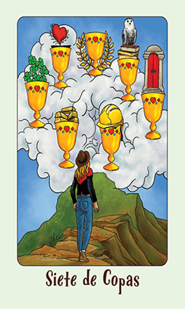 Jasper Tarot Next gen Siete de Copas