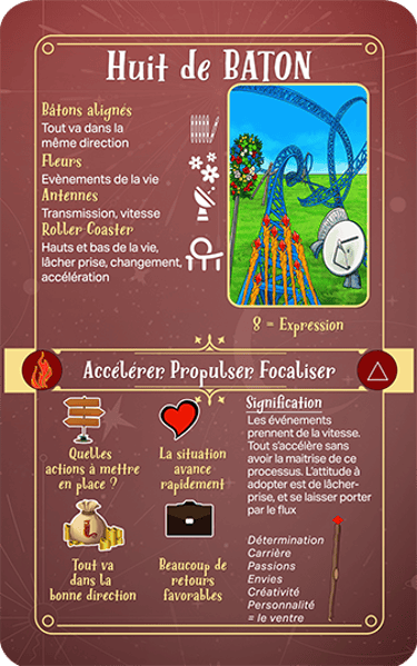 Jasper Tarot Next gen Explication Huit de BATON