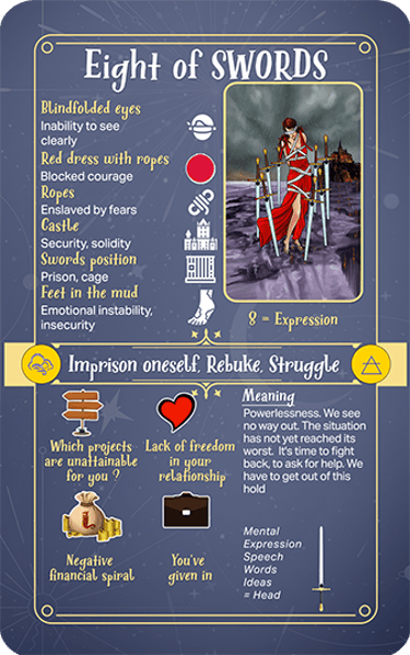 Jasper Tarot Next gen Explanation Eight of Swords