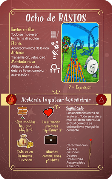 Jasper Tarot Next gen Explicación Ocho de Bastos