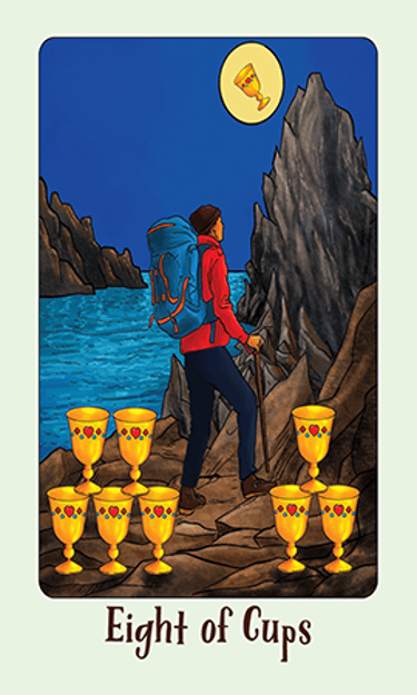 Jasper Tarot Next gen Eight of Cups