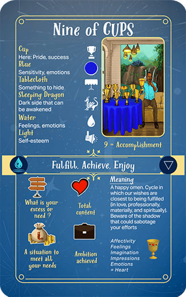 Jasper Tarot Next gen Explanation Nine of Cups