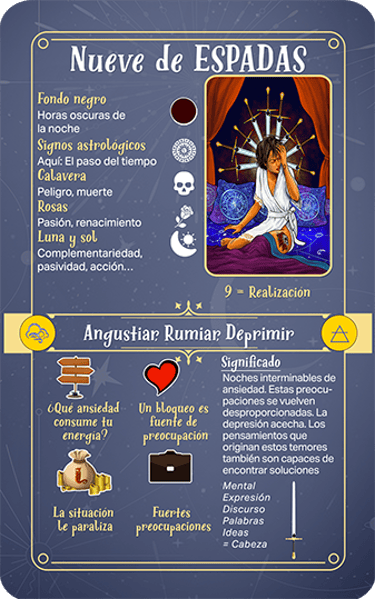 sper Tarot Next gen explicación Nueve de Espadas