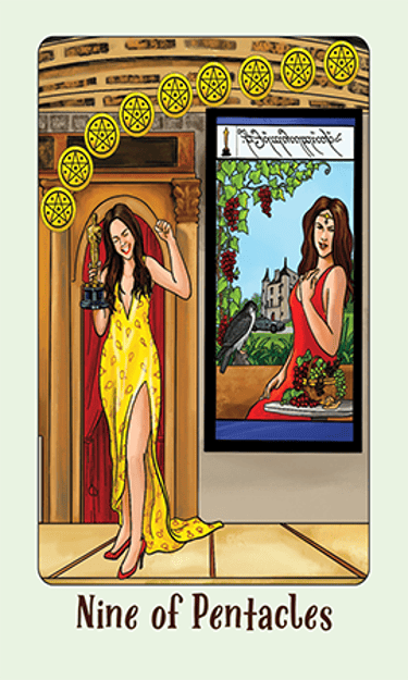 Jasper Tarot Next gen Nine of Pentacles