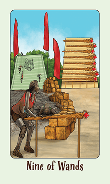 Jasper Tarot Next gen Nine of Wands