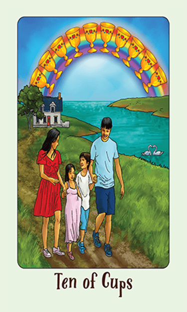 Jasper Tarot Next gen Ten of Cups