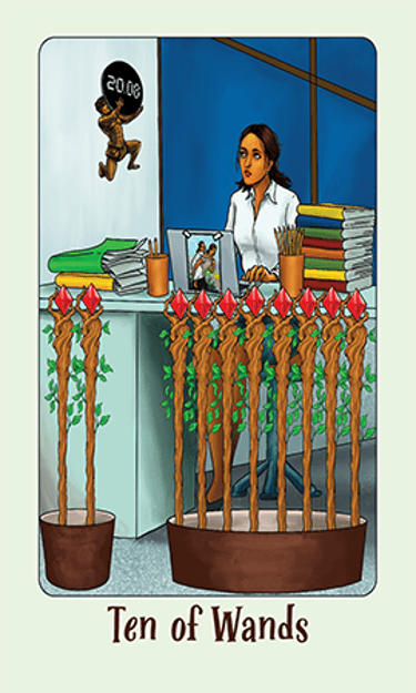 Jasper Tarot Next gen Ten of Wands