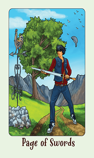 Jasper Tarot Next gen Page of Swords