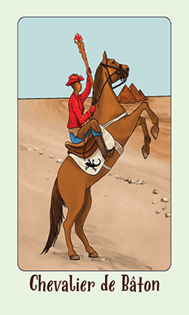 Jasper Tarot Next gen Chevalier de BATON