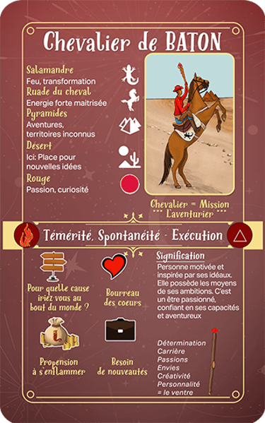 Jasper Tarot Next gen Explication Chevalier de BATON