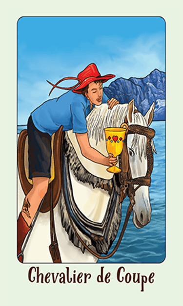 Jasper Tarot Next gen chevalier de Coupe