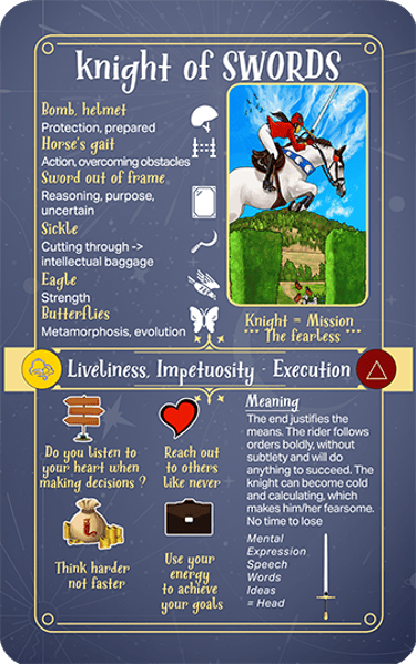 Jasper Tarot Next gen Explanation Knight of Swords