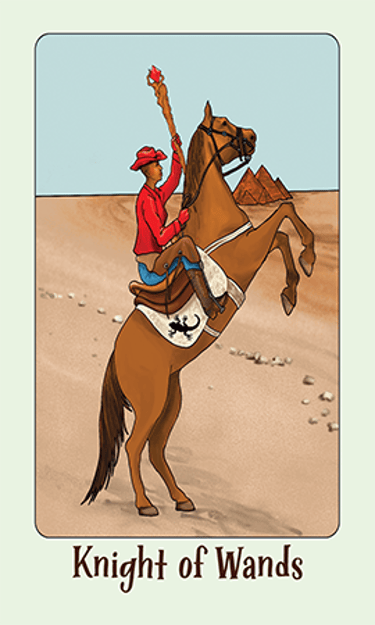 Jasper Tarot Next gen knight of Wands