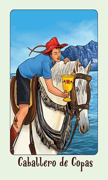 Jasper Tarot Next gen Caballero de Copas