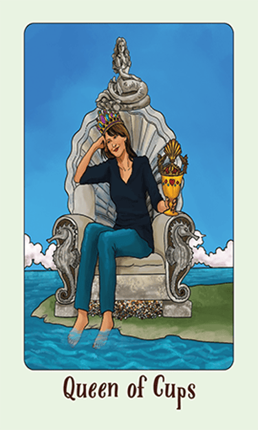 Jasper Tarot Next gen Queen of Cups