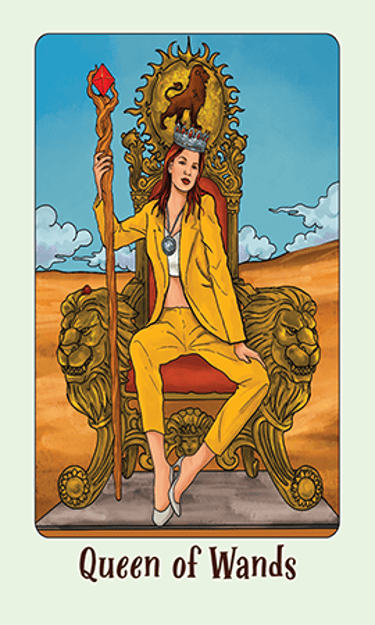 Jasper Tarot Next gen Queen of Wands