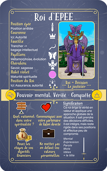 Jasper Tarot Next gen Explication Roi de EPEE