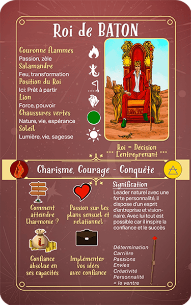 Jasper Tarot Next gen Explication Roi de BATON