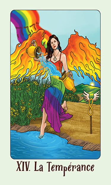 Jasper Tarot Next gen Majeur La Tempérance