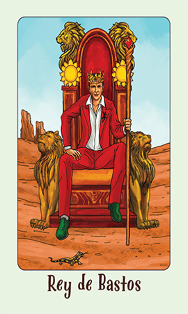 Jasper Tarot Next gen Rey de Bastos