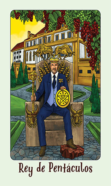Jasper Tarot Next gen Rey de Pentaculos