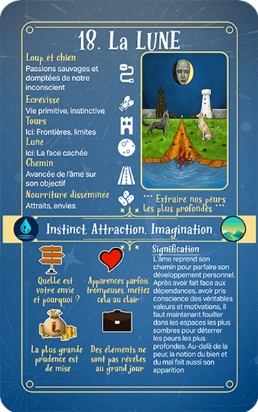 Jasper Tarot Next gen Explication Majeur La Lune