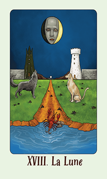 Jasper Tarot Next gen Majeur La Lune