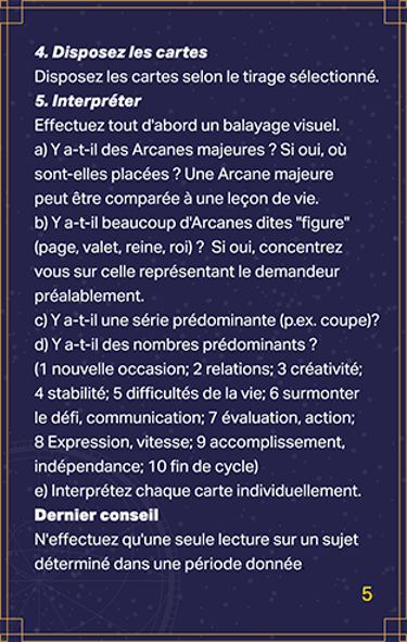 Jasper Tarot Next gen Explication Booklet page 5