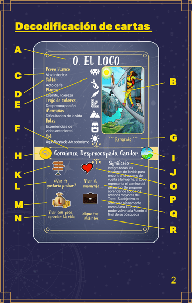 Jasper Tarot Next gen explicación Folleto página 2