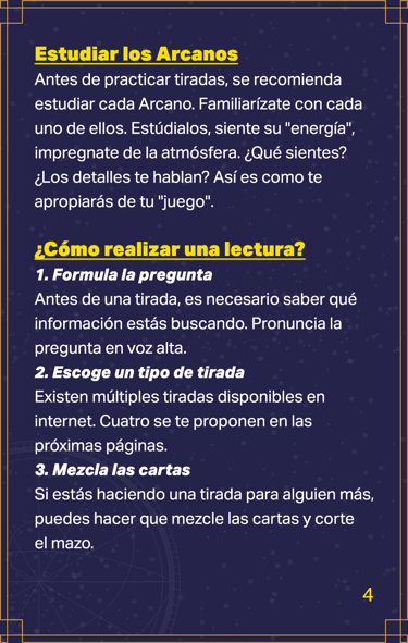 Jasper Tarot Next gen explicación Folleto página 4