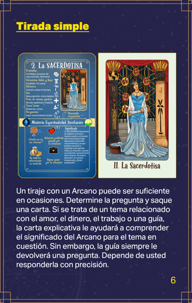 Jasper Tarot Next gen explicación Folleto página 6