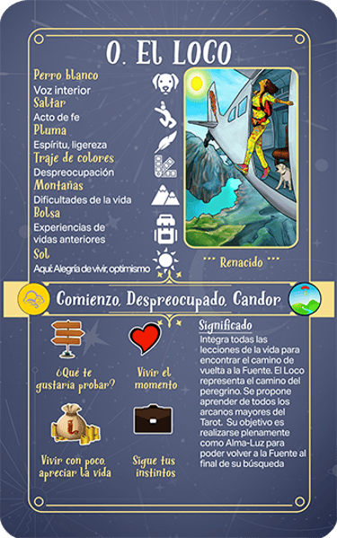 Jasper Tarot Next gen explicación Mayores El Loco