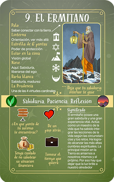 Jasper Tarot Next gen explicación Mayores El Ermitano