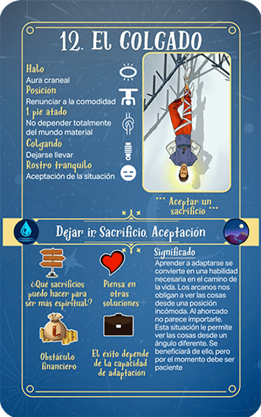 Jasper Tarot Next gen explicación Mayores El Colgado