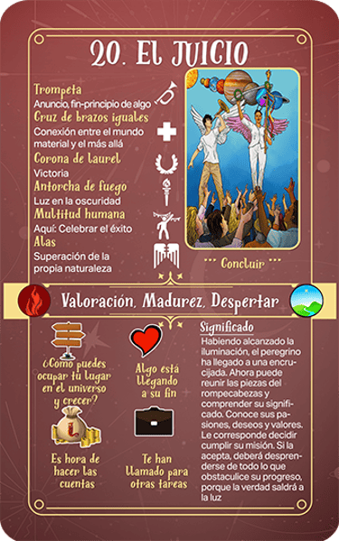 Jasper Tarot Next gen explicación Mayores El Juicio