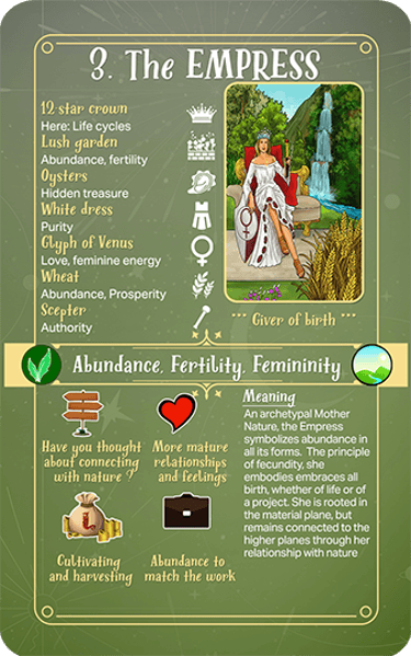 Jasper Tarot Next gen Explanation Major The Empress