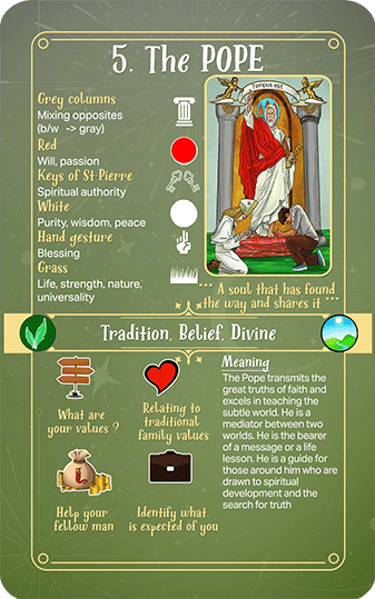 Jasper Tarot Next gen Explanation Major The Pope