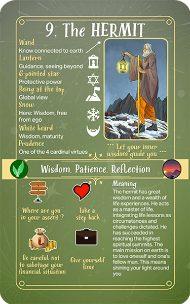 Jasper Tarot Next gen Explanation Major The Hermit