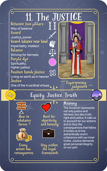 Jasper Tarot Next gen Explanation Major The Justice
