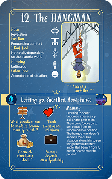 Jasper Tarot Next gen Explanation Major The Hangman