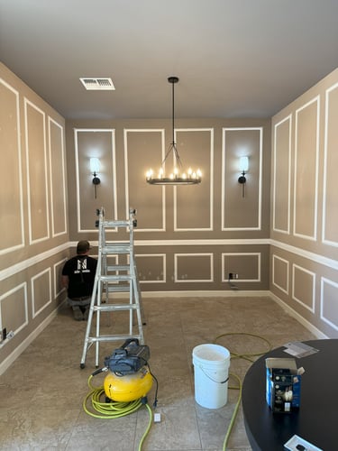 dining room wall repair