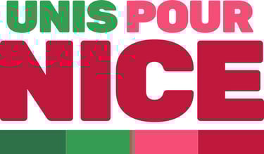 L'union de la gauche et des écologistes pour les élections municipales de Nice 2026 logo