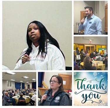 Dynamic Speakers at our 2/26 meeting - over 100 in attendance!