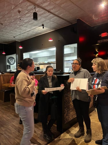 Gathering signatures - Invest in Our Schools