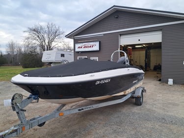 sleek one piece mooring cover