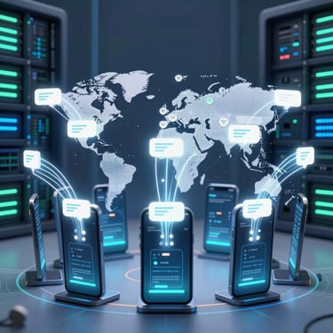 Futuristic dashboard displaying real-time fraud alerts and network security metrics