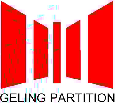 Green partition wall logo